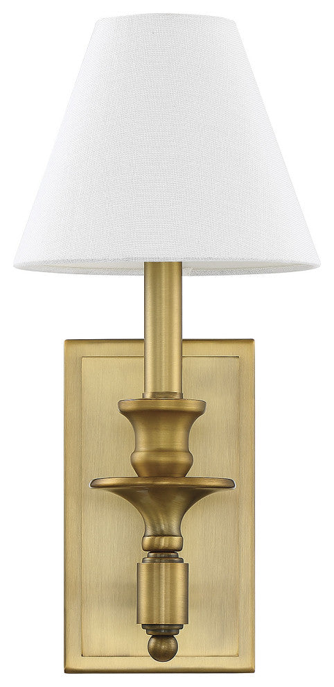Washburn 1-Light Wall Sconce, Warm Brass