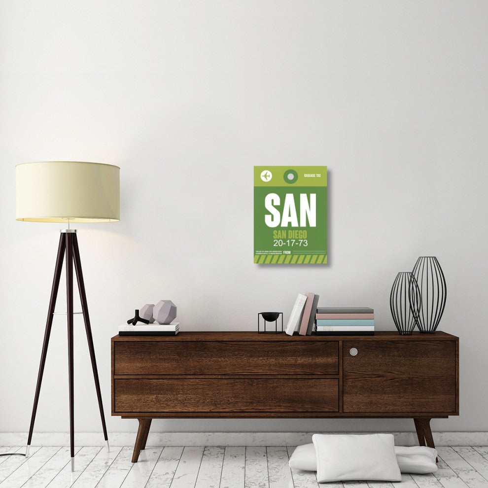 "SAN San Diego Luggage Tag 2" Fine Art Print