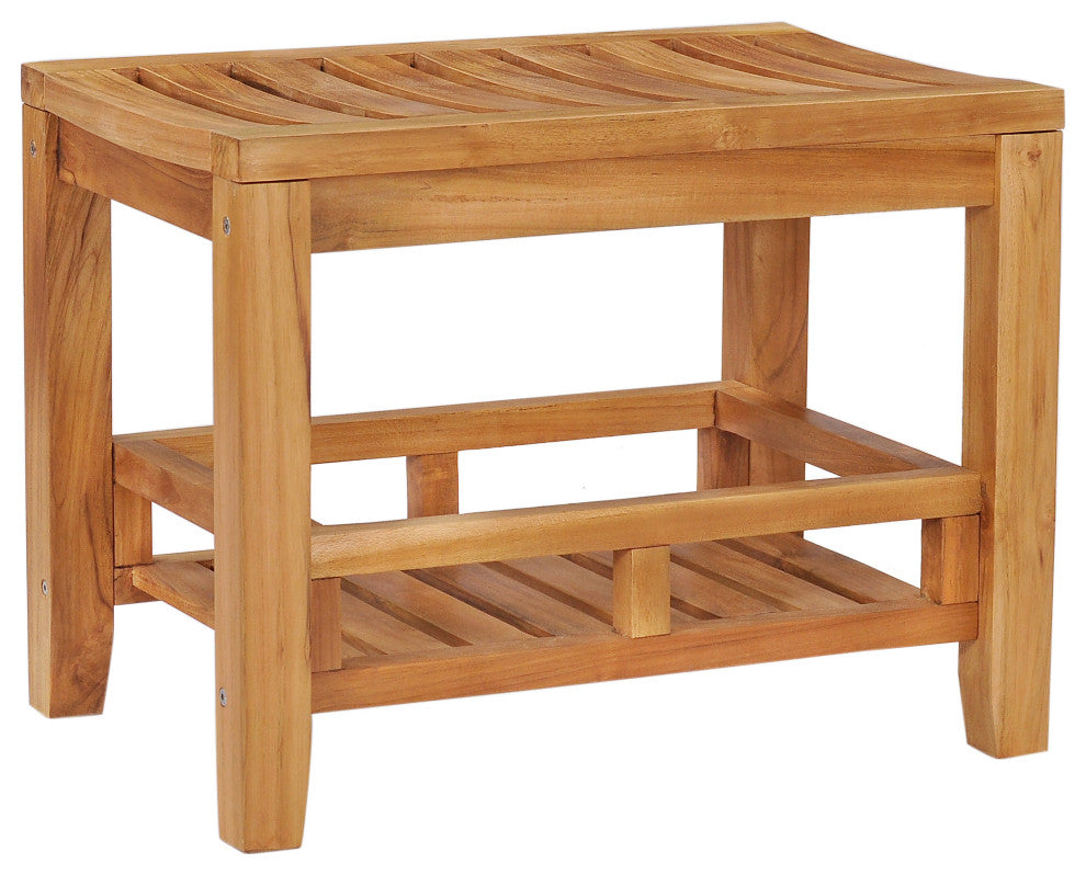 Teak Wood Bahama Shower Stool, 23"