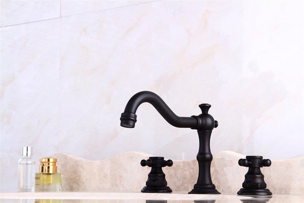 Huaraz Deck Mounted Bathroom Sink Faucet