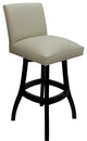 Swivel Wood Counter, Bar or Extra Tall Stool - Sommerville on S-Base, Ocean Beige Vinyl - Black, 26"