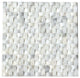 Carrara Interwoven Polished Mosaic Tile, 12"x12", Set of 10