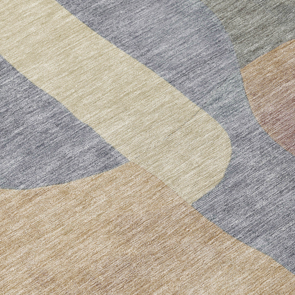 Machine Washable Indoor/Outdoor Chantille ACN1867 Gray 10' x 14' Rug