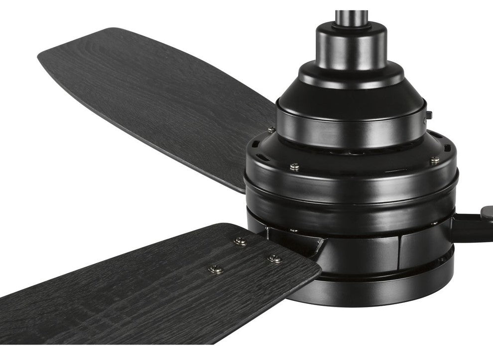 Gaze Collection 60" LED 3-Blade Ceiling Fan, Black