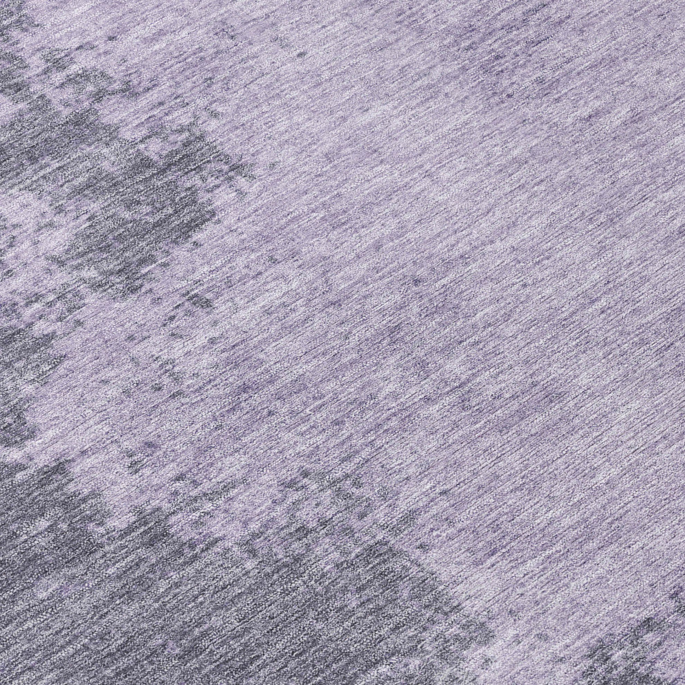 Machine Washable Indoor/Outdoor Chantille ACN1902 Purple 10' x 14' Rug
