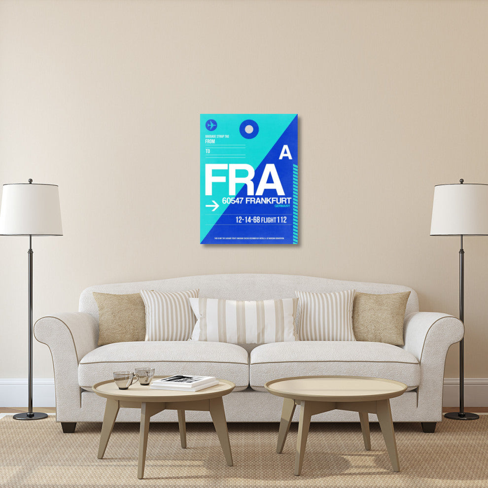 "FRA Frankfurt Luggage Tag 1" Fine Art Print