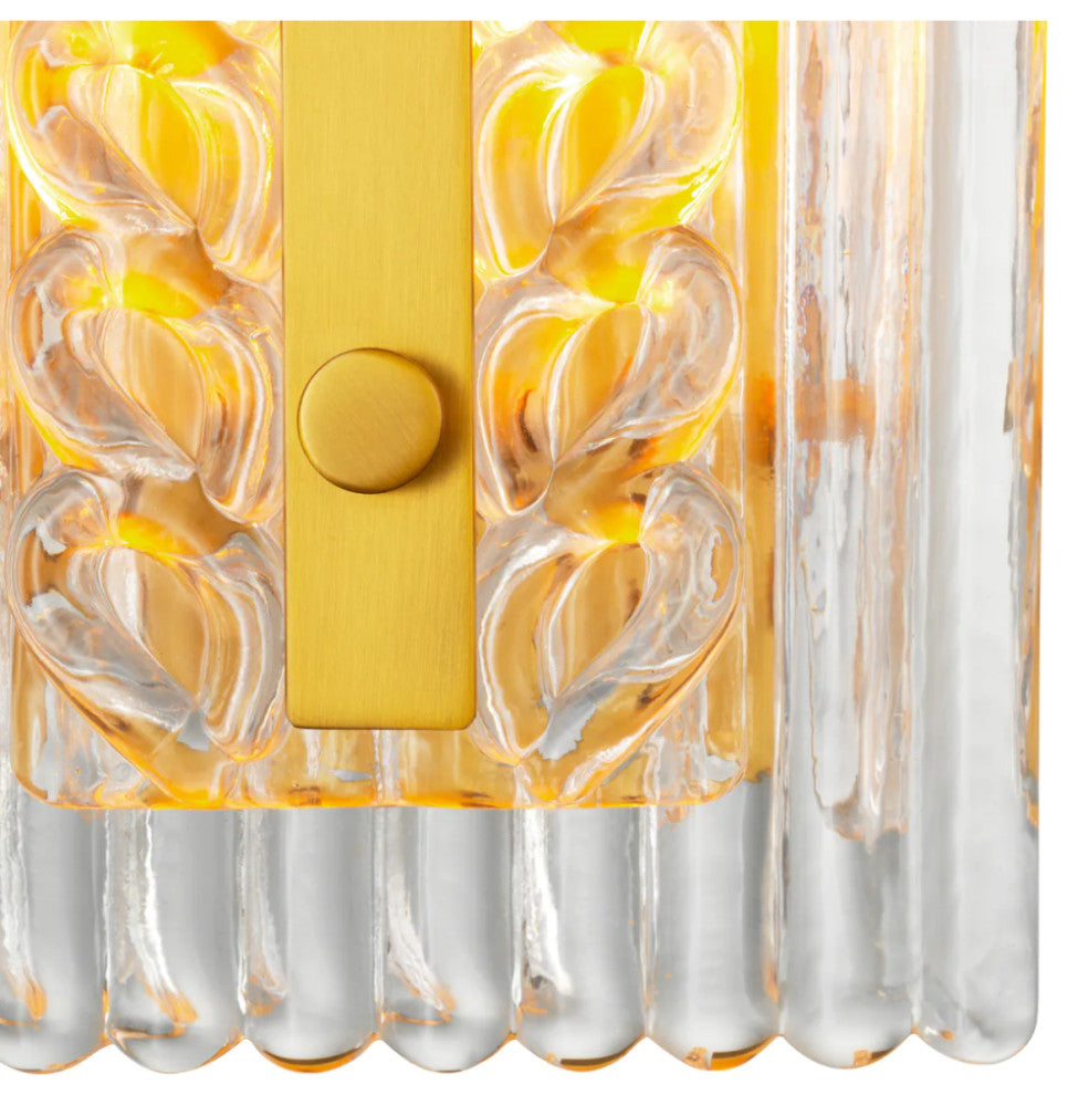 Handmade Glass Wall Lamp, Eichholtz Luciene