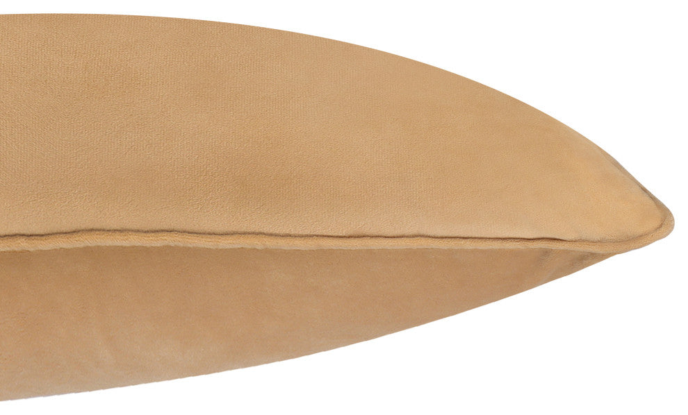 A1HC Soft Velvet Pillow Covers, YKK Zipper, Set of 2, Mocha, 22"x22"