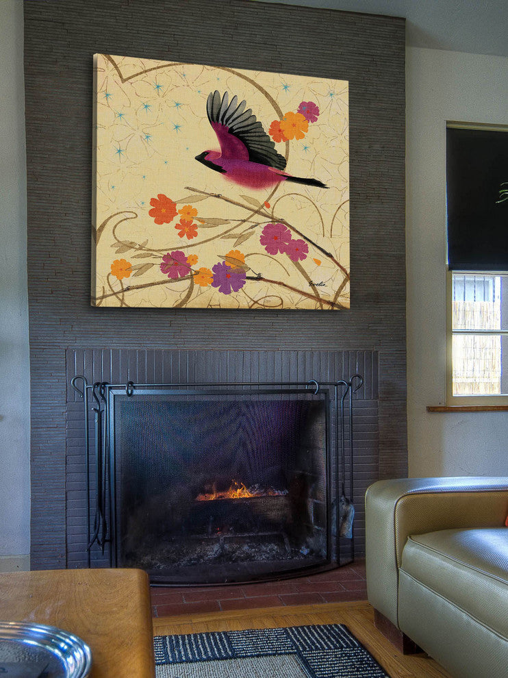 "Hooded Oriole II" Painting Print on Canvas by Evelia