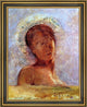 Odilon Redon Closed Eyes - 18" x 24" Framed Premium Canvas Print