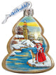 Lighthouse Santa Ornament