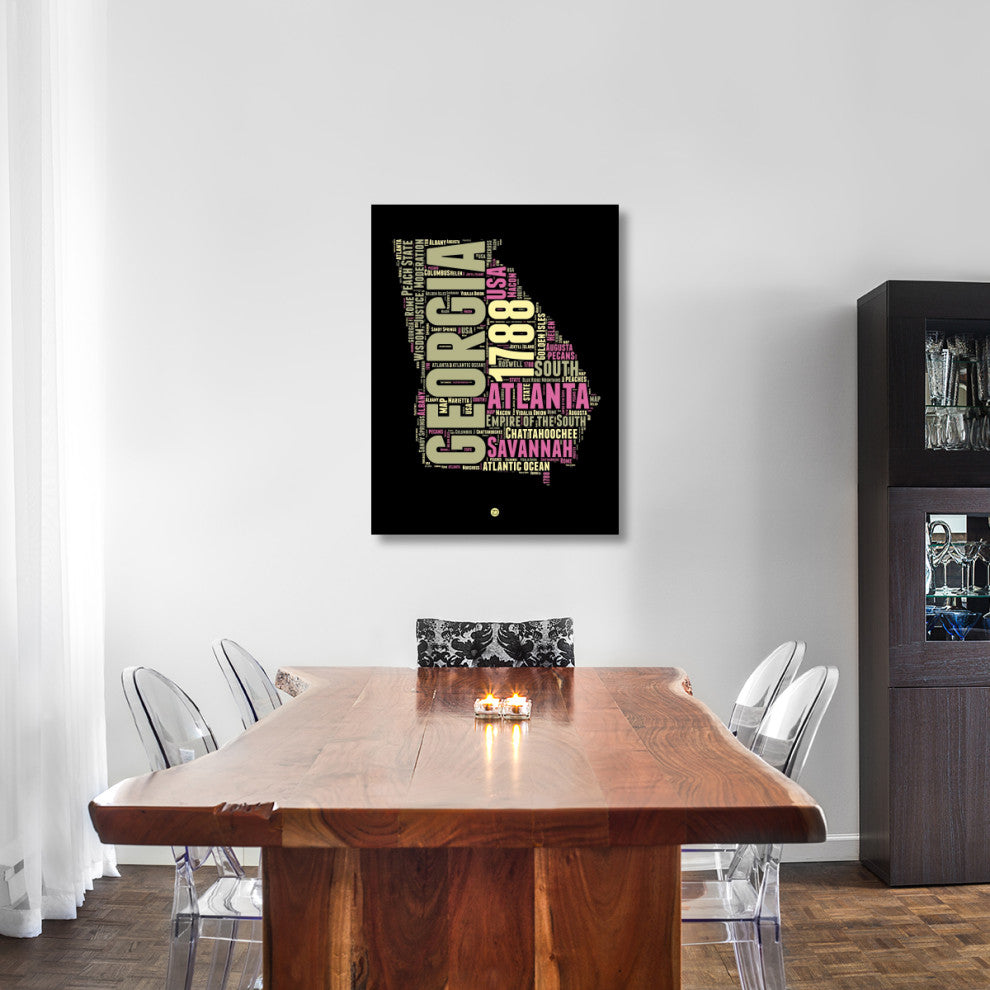 "Georgia Word Cloud 1" Fine Art Print