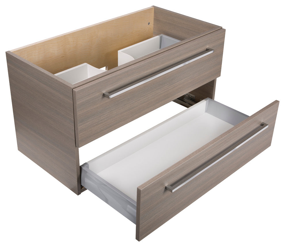 Silhouette 2-Drawer Wall-Mounted Vanity, Aria, 30"