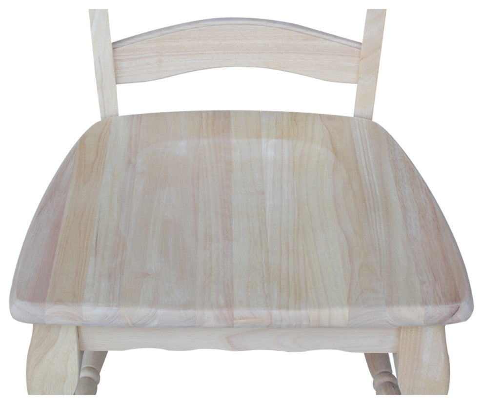 Set of Two Country French Chairs with Solid Seats