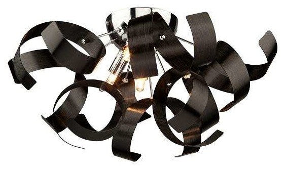 Bel Air 4-Light Black Flush Mount