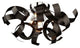 Bel Air 4-Light Black Flush Mount