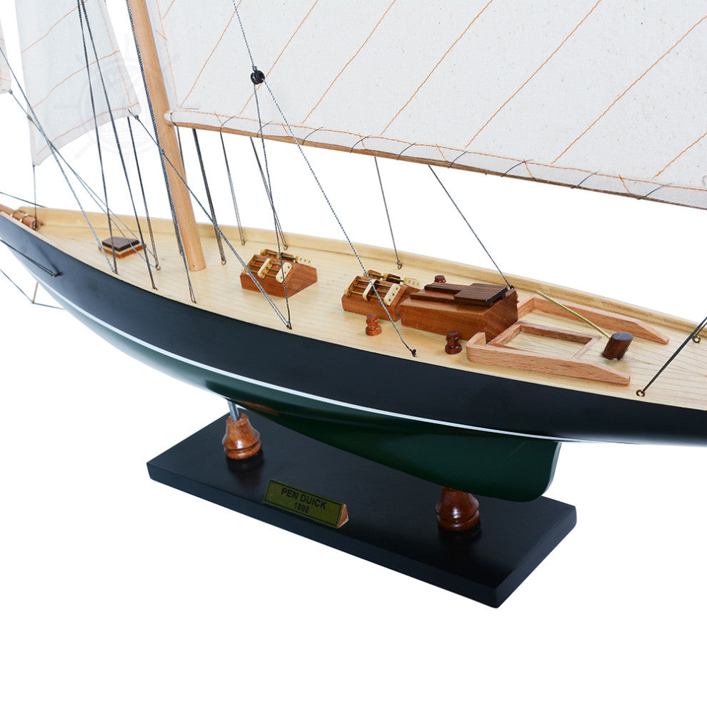 Pen Duick Painted Wooden model sailing boat