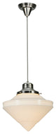 Meyda Lighting 141103 14" Wide Revival Schoolhouse W/Deco Cone Globe Pendant