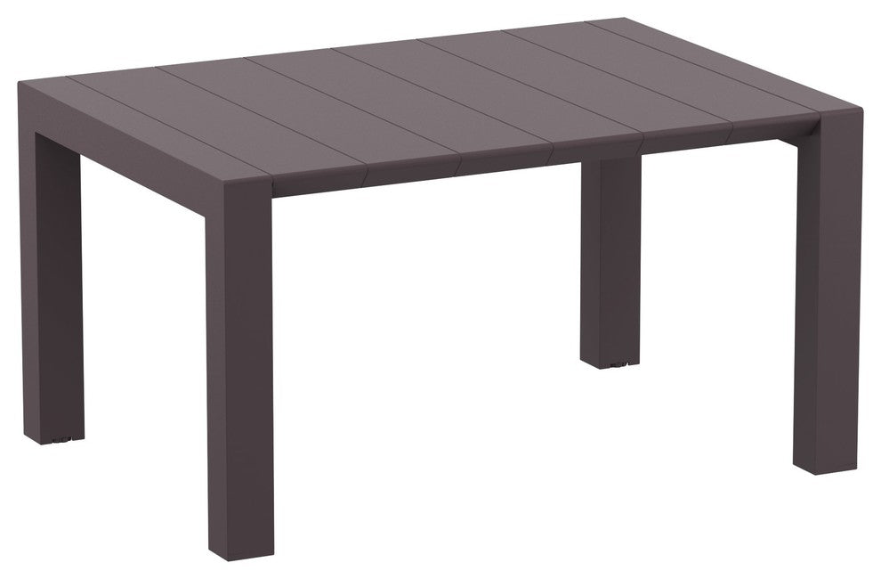Compamia Vegas 39"-55" Extendable Dining Table, Wicker Brown