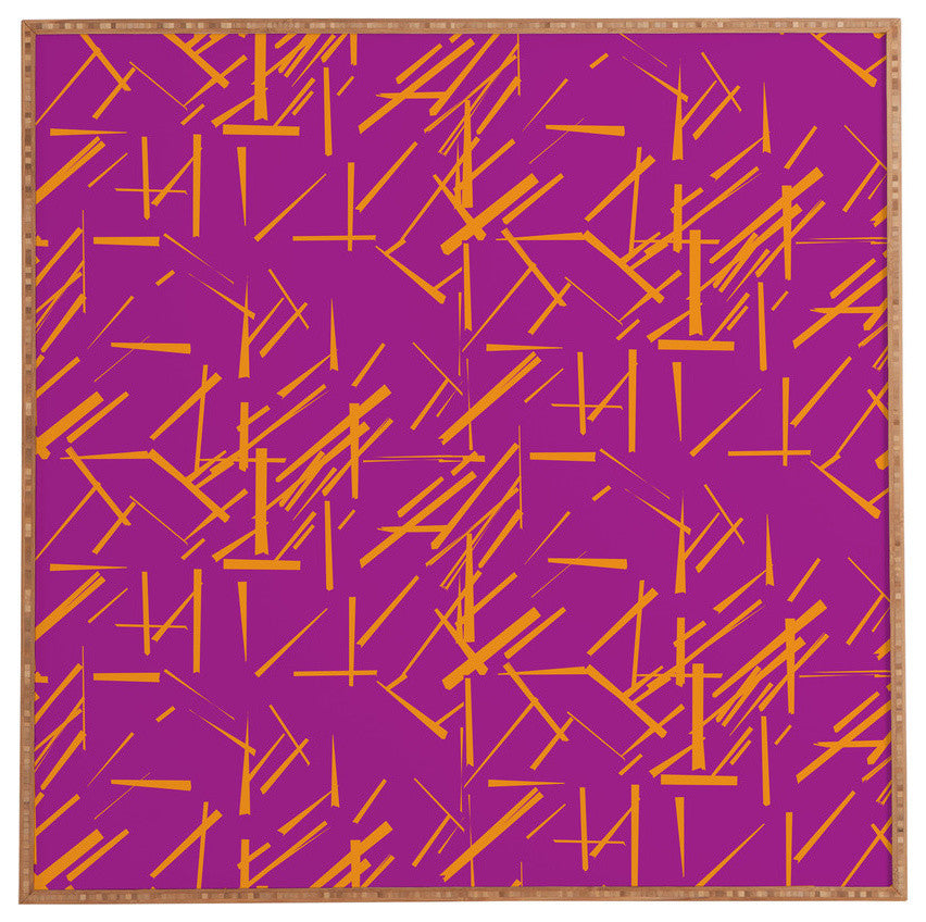 Deny Designs Karen Harris Konstructivist Magenta Framed Wall Art