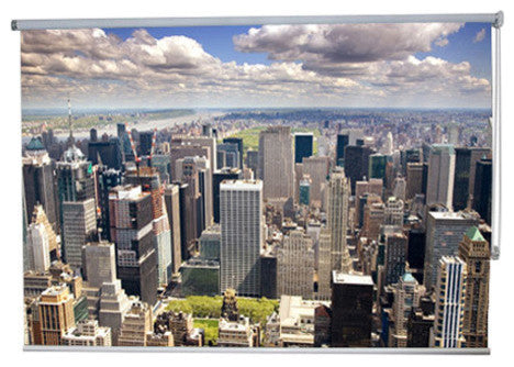"Aerial of Manhattan" Artwork, 5' Shade, Blackout, Left