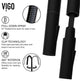 VIGO Greenwich 18" H Single Handle Pull-Down Sprayer Kitchen Faucet, Matte Black, No Sensor, Without Extras