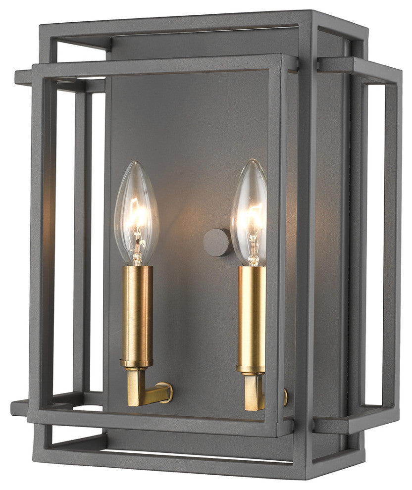 Titania 2 Light Wall Sconce, Bronze / Olde Brass