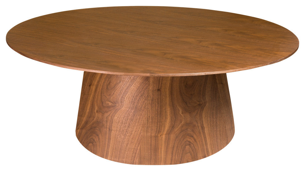 Wesley Round Coffee Table, Walnut