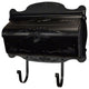 Floral Horizontal Mailbox, Black