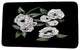 Fickle Florals Radiant Rose Floral Print Bath Mat, Black, 21"x34"
