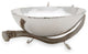 Bowl With Antler Stand, Silver, 12"