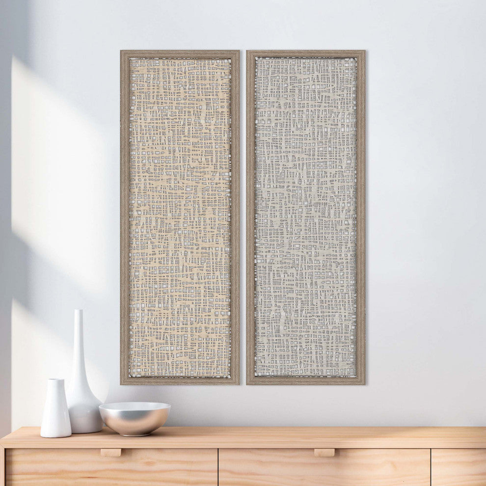 Natural Texture Framed Art, 2-Piece Set
