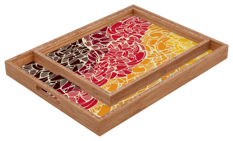 Deny Designs Karen Harris Fossil Blaze Rectangular Tray