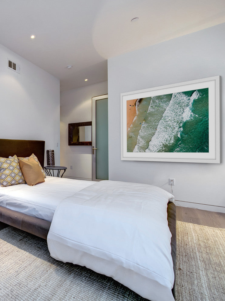 "Crashing Waves" Framed Print by Karolis Janulis