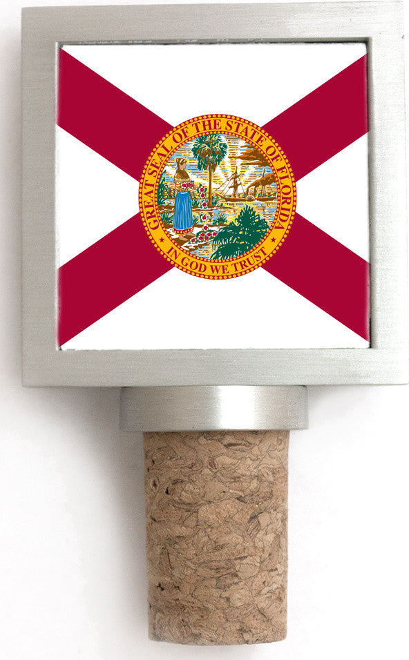 Florida Flag Wine Stopper