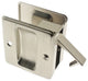 Genuine Solid Brass Pocket Passage Pull, Satin Nickel