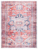Safavieh Serapi SEP389 Rug Machine-Washable, Red/Navy, 6'7"x9'