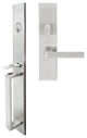 Tokyo Lever, Mortise Entry Handleset, Left Hand Reverse, Satin Stainless Steel