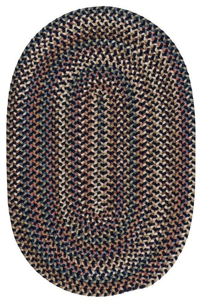 Colonial Mills Cedar Cove CV59 Navy Traditional Area Rug, Round 6'x6'