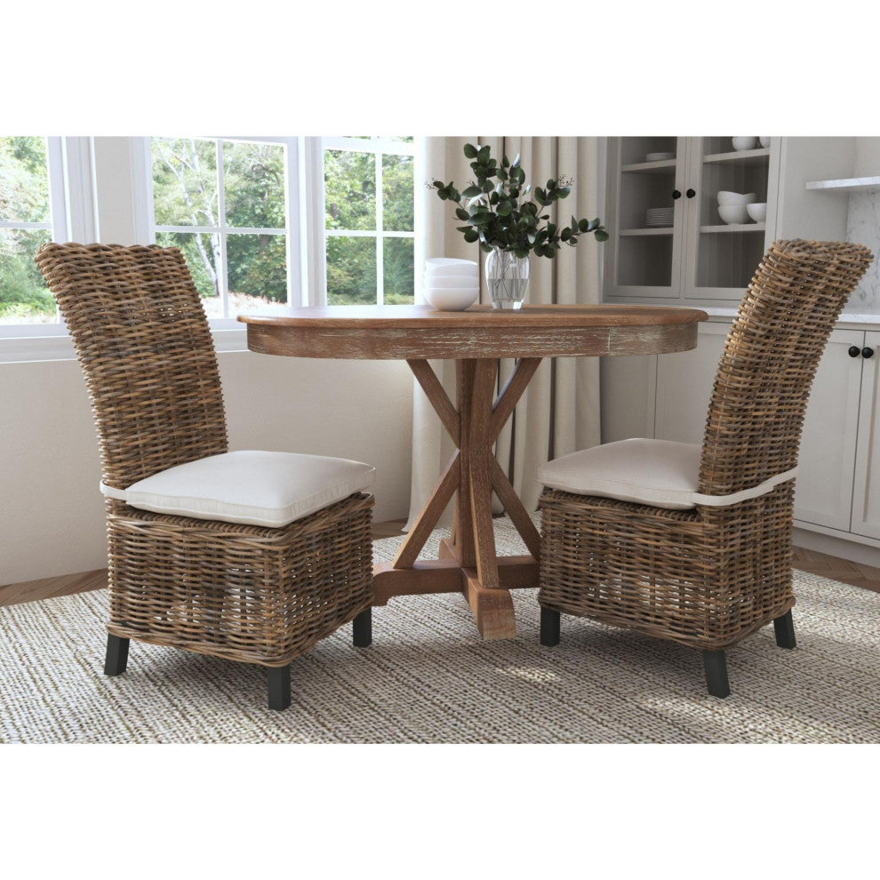East at Main Sumter Gray Rattan Dining Chair Set