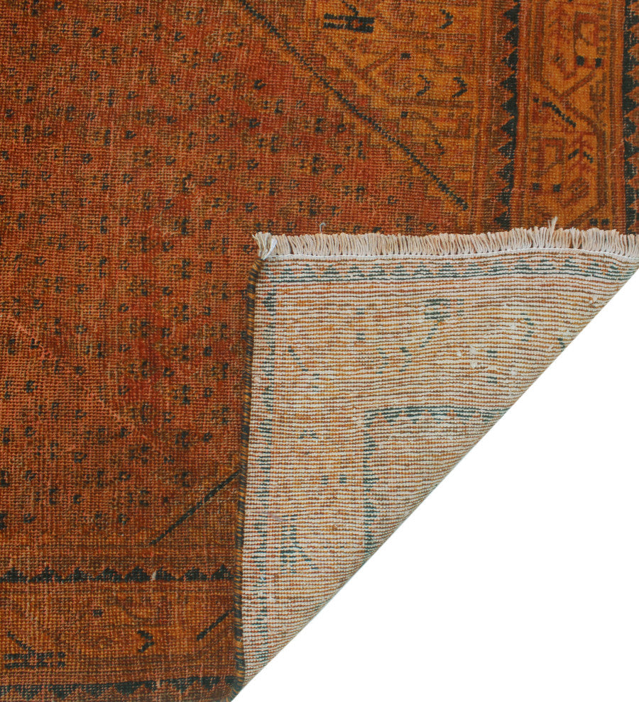 Vintage Distressed Doto Rust Runner