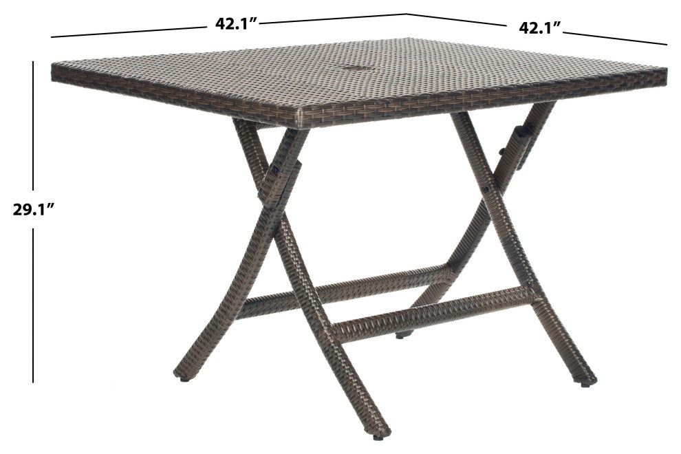 Safavieh Samana Square Indoor-Outdoor Folding Table