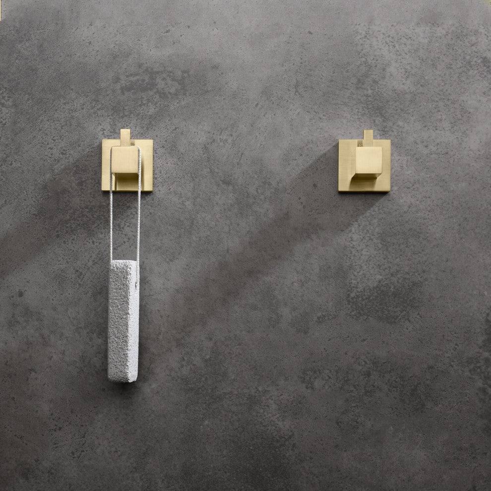 Cube Bathroom Robe Hook KBA1501, Brush Gold