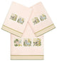 Linum Home Textiles 100% Turkish Cotton BELINDA 3PC Embellished Towel Set