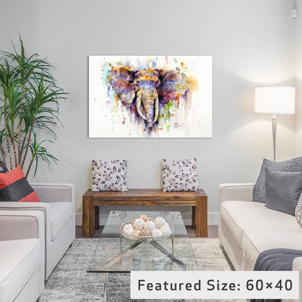 "Elephant" by Dean Crouser, 18x12x1.5"