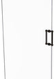 Contemporary 8" Grooved Accent Back to Back Shower Door Pull, Oil Rubbed Bronze