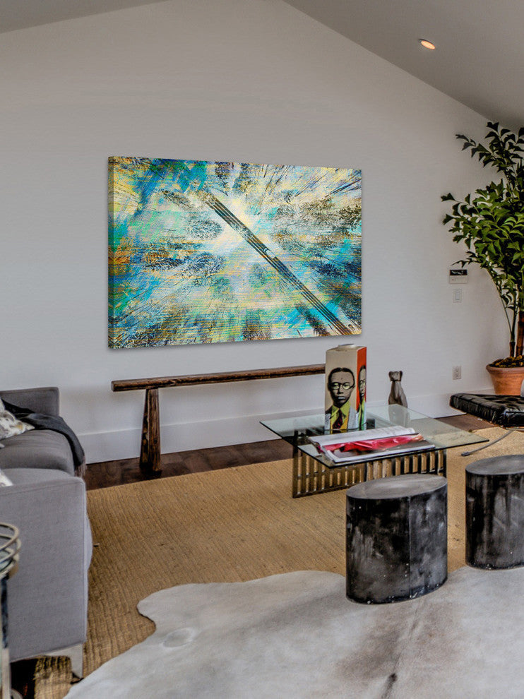 "Tall Tree Road" Painting Print on Wrapped Canvas, 36"x24"
