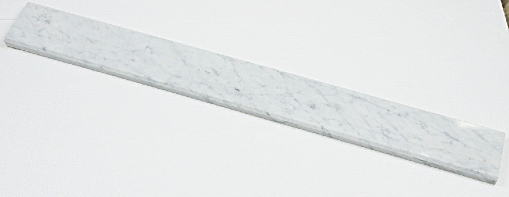 Italian Bianco Carrara Polished Marble Saddles
