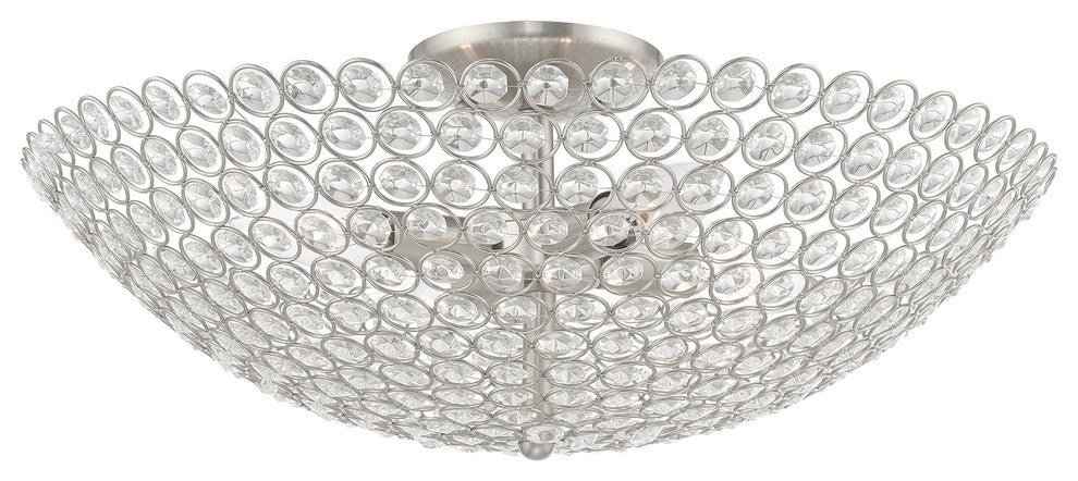 Livex Lighting Brushed Nickel 4-Light Ceiling Mount