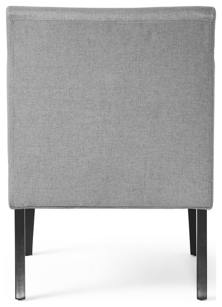 GDF Studio Kendal Fabric Grand Accent Chair, Gray / Set of 2